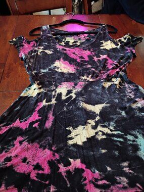 Midnight Hour Tie Dye Jersey Dress